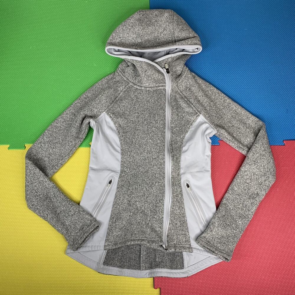 Athleta Daybreak Hoodie Zip Front Jacket Gray Women’s Size XS Style 138607
